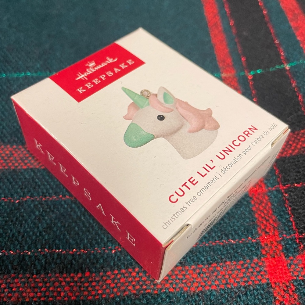 NEW IN BOX 2022 Hallmark Keepsake Miniature Ornament “Cute Lil Unicorn” Mini
